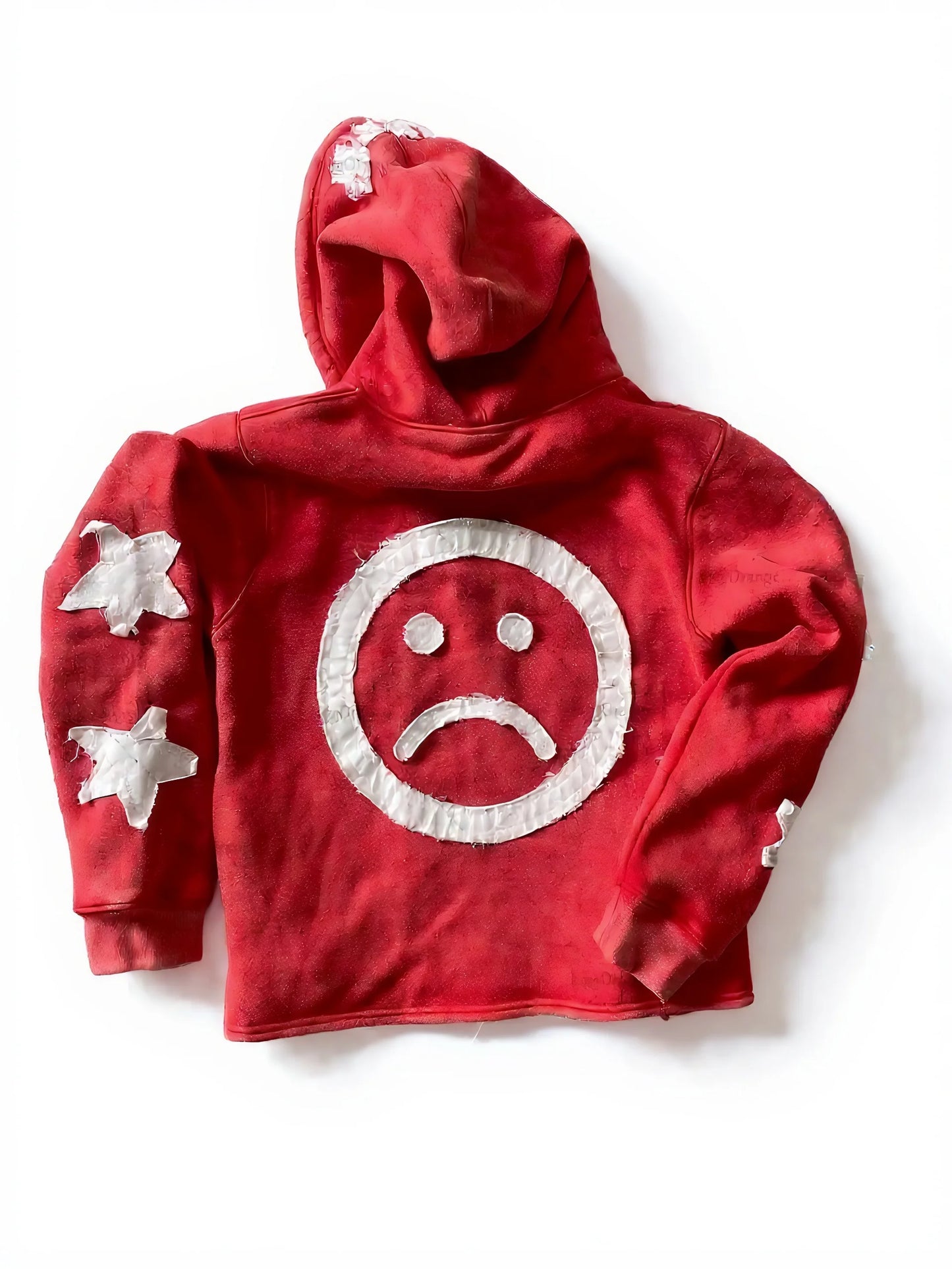 Autumn Winter Casual Patchwork Hoodie With Letter Star Pattern Men