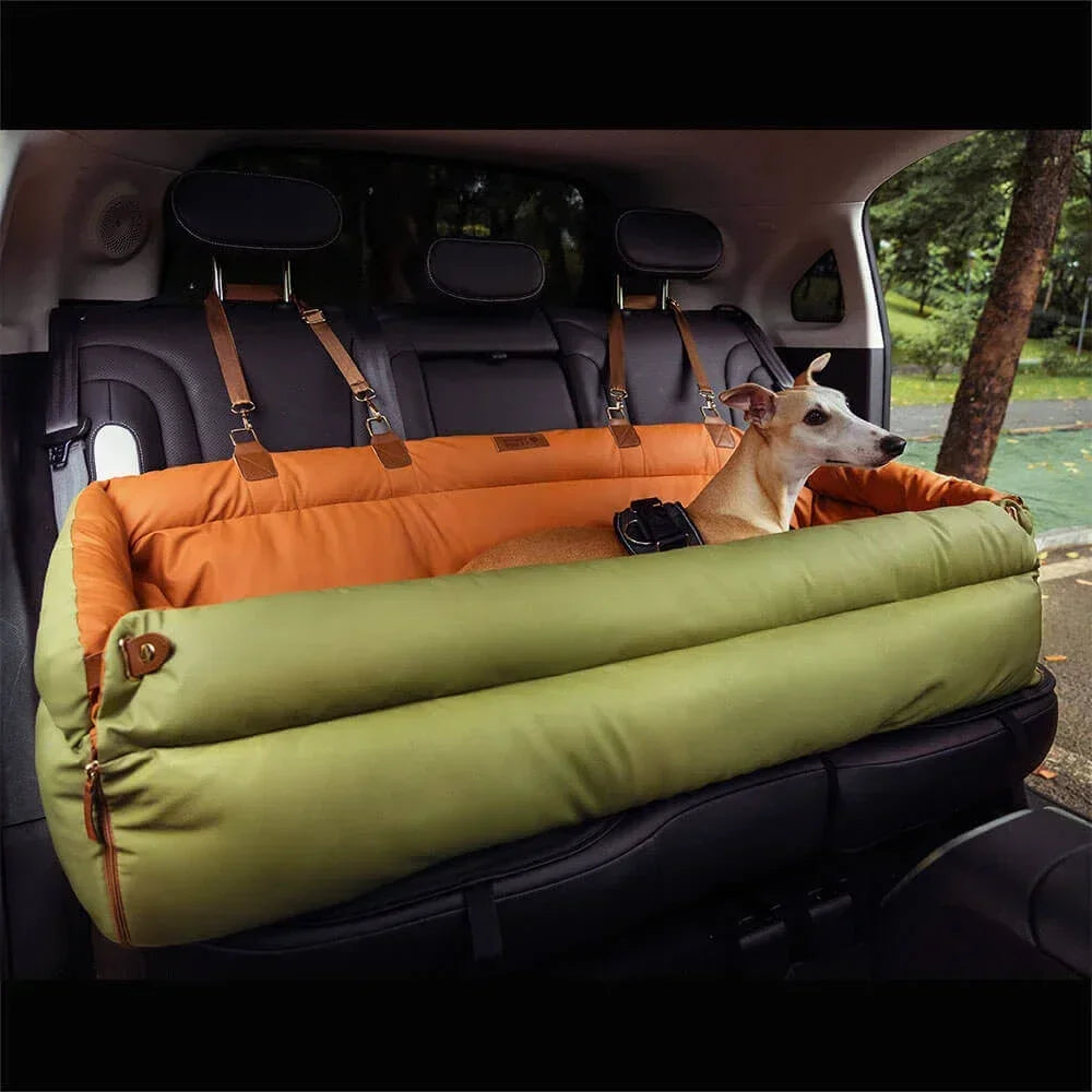 VOFORD Luxury Faux Leather Pet Car Seat For Dogs Cats