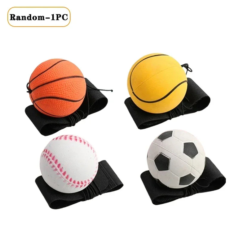 Elastic Return Sponge Ball With Nylon String For Hand Exercise