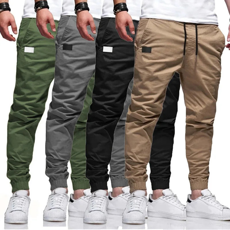 Men's Casual Jogger Sweatpants With Multiple Pockets