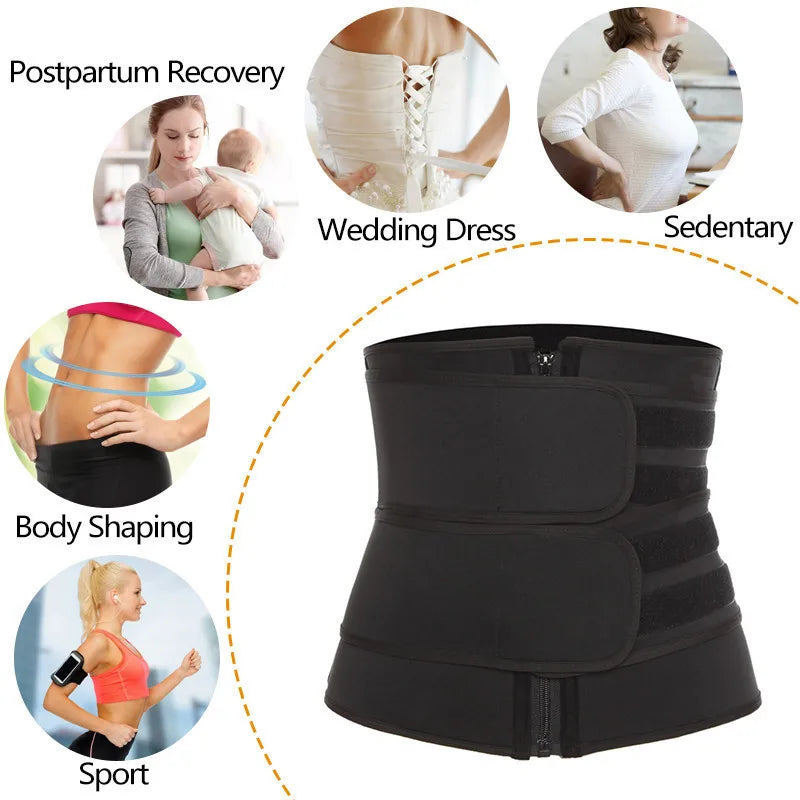 Waist Trainer Slimming Body Shaper Fitness Belt Weight Loss