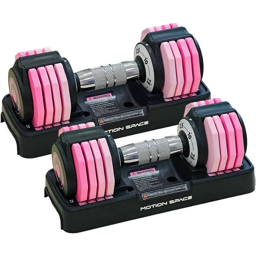 Adjustable Dumbbells Set 1-Sec Fast Adjustable By Turning Handle