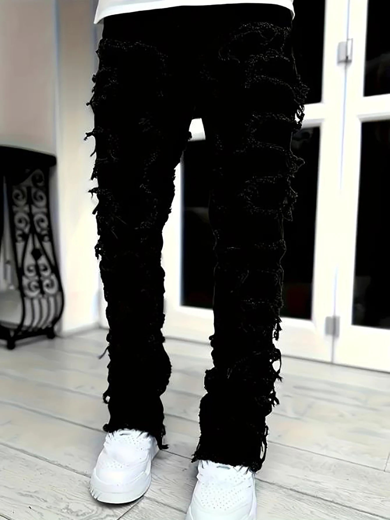 Y2K Hip Hop Style Jeans For Men Casual Streetwear Denim