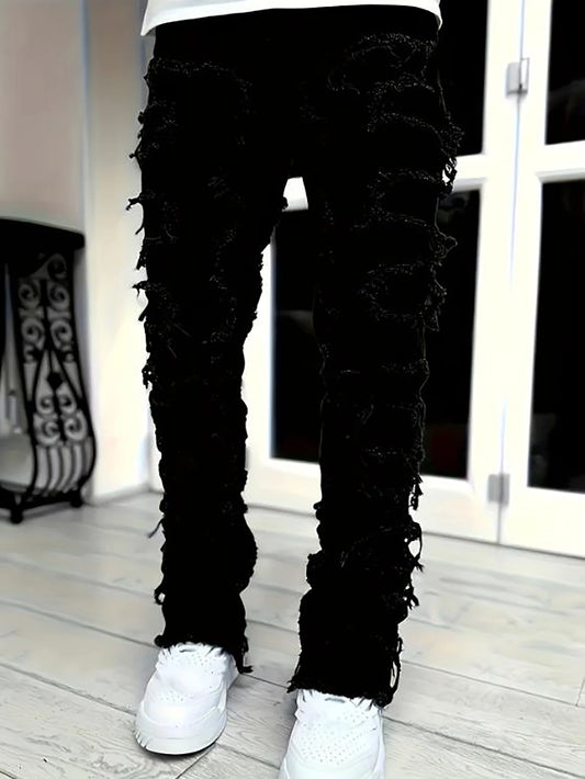Y2K Hip Hop Style Jeans For Men Casual Streetwear Denim