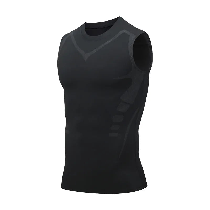 YOUONGWEAR Men's Sleeveless Compression Tank Top Gym Shirt