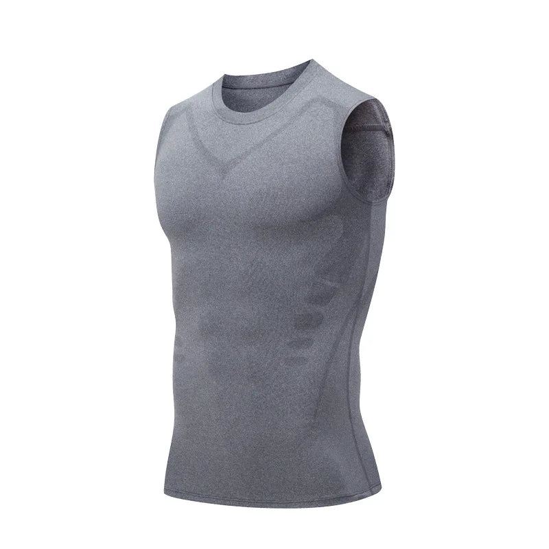 YOUONGWEAR Men's Sleeveless Compression Tank Top Gym Shirt