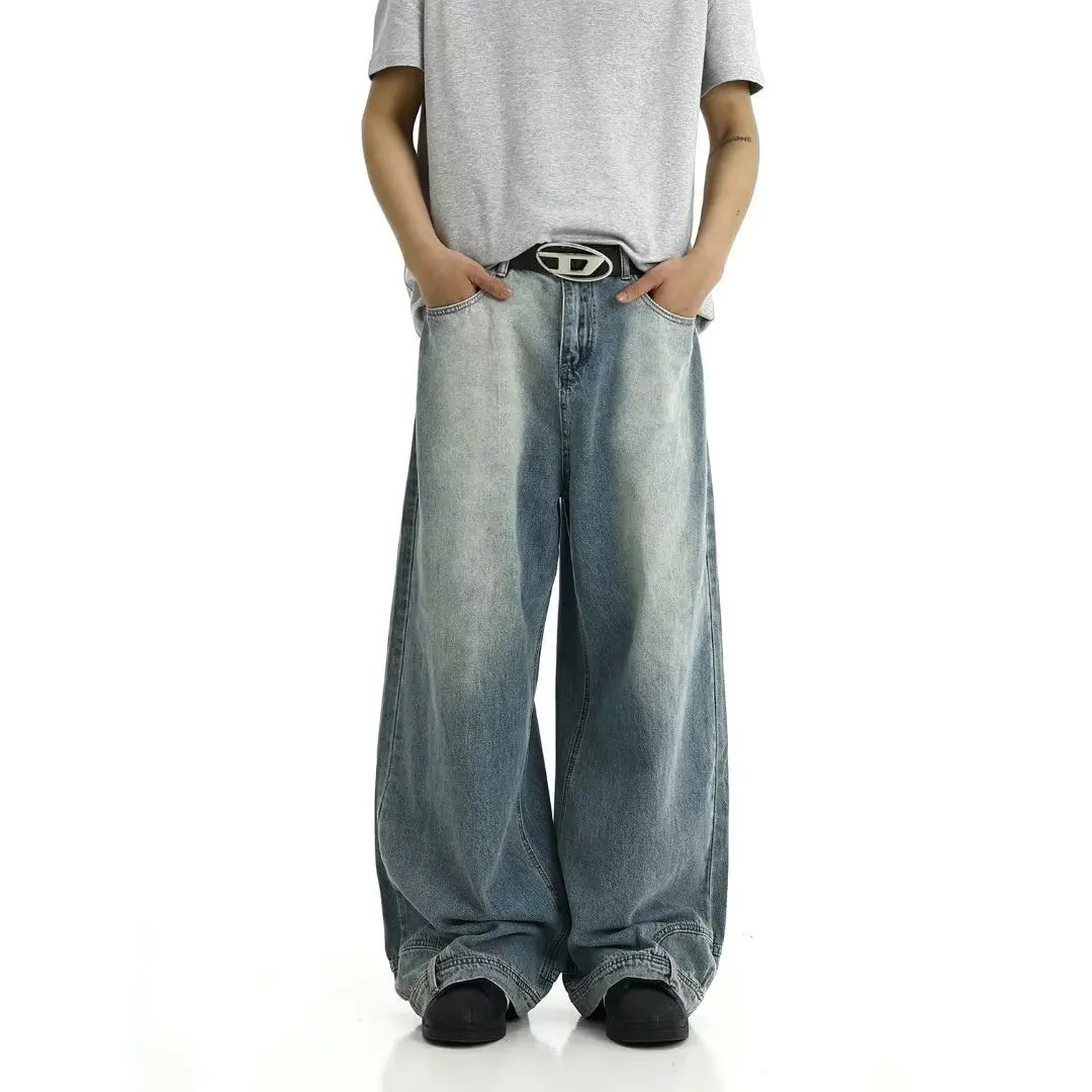 Teens Wide Leg Denim Jeans With Casual Flare Look Style