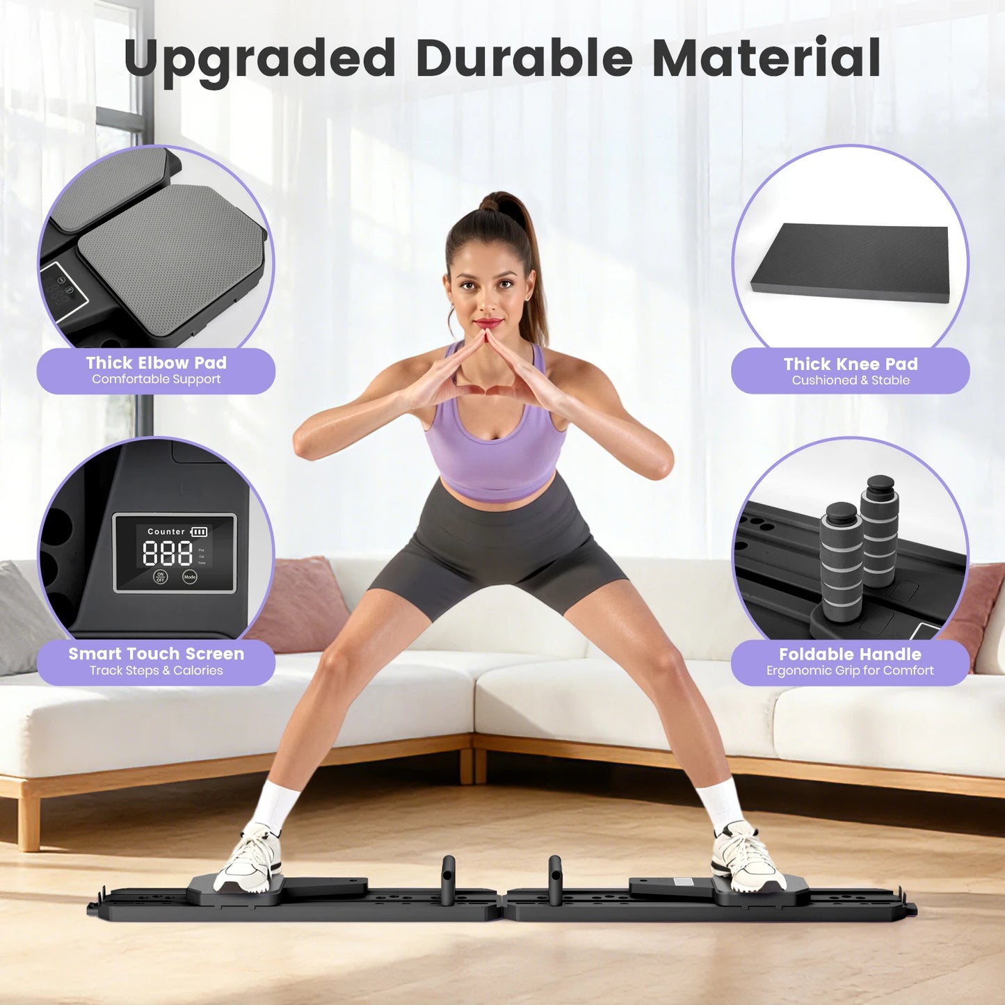 Foldable Pilates Board Fitness Equipment For Core And Ski Balance