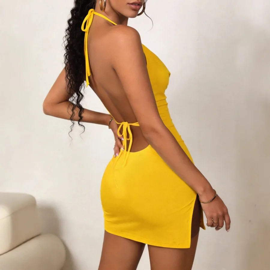 New Style Light Luxury Pleated Swing Dress For Women