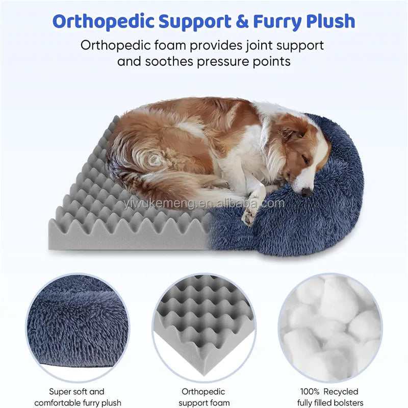 NONECN Thickened Orthopedic Dog Bed For Large Dogs Deluxe