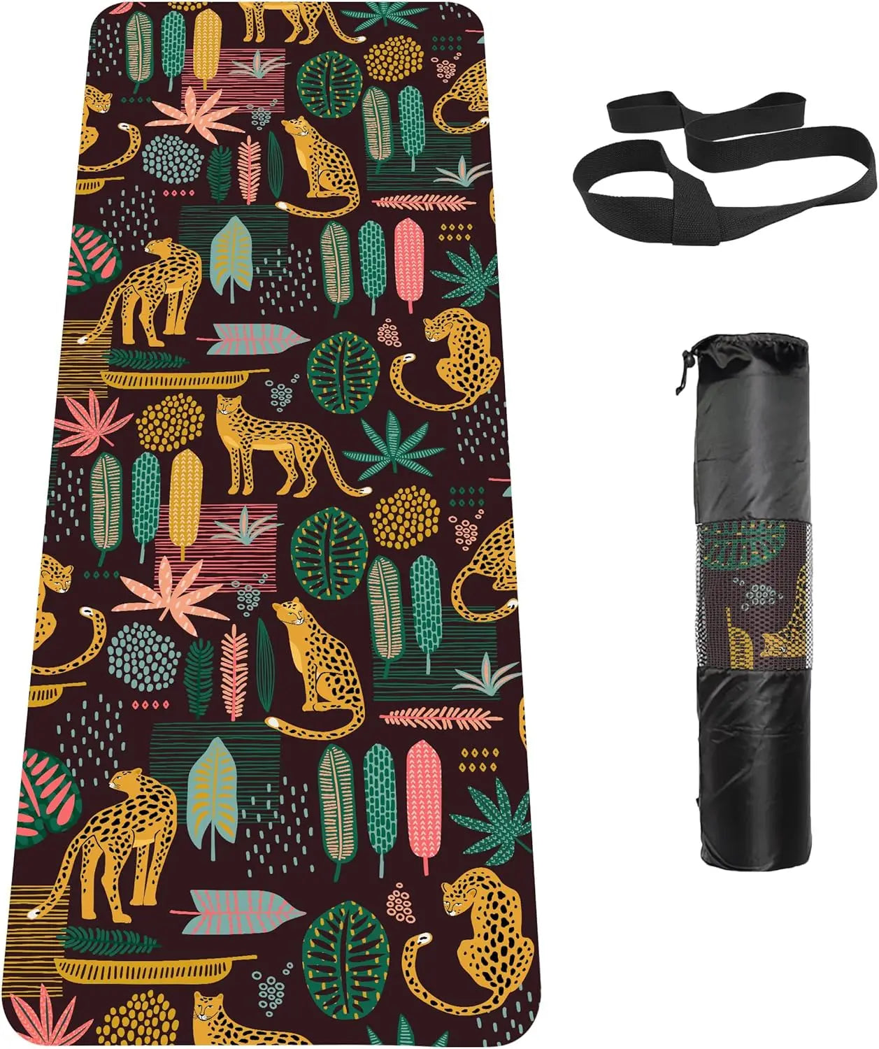 TPE Non Slip Yoga Mat With Carrying Strap