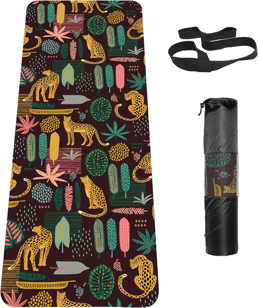 TPE Non Slip Yoga Mat With Carrying Strap