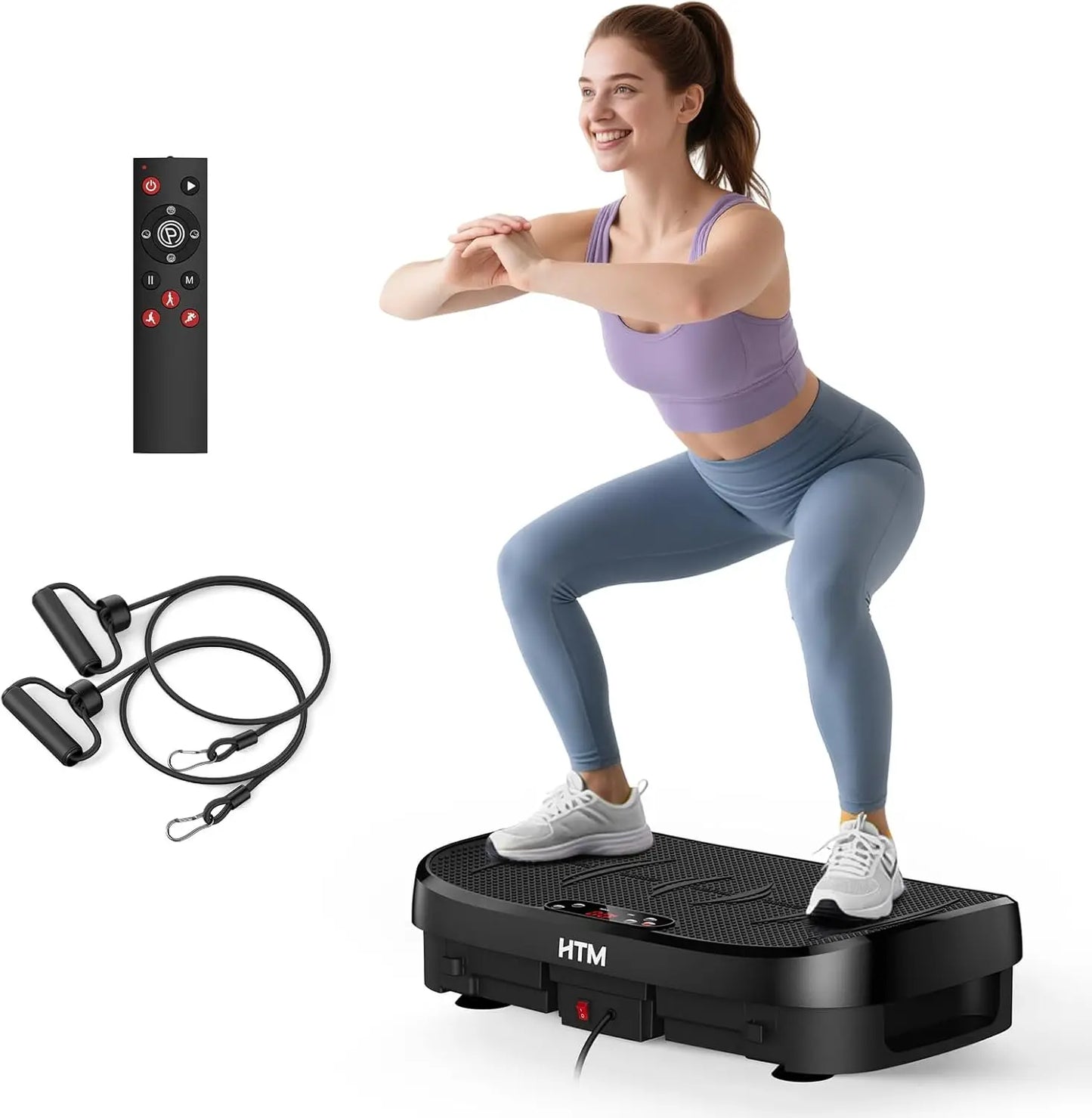 HTM Vibration Plate Fitness Trainer With 330 Pounds Capacity