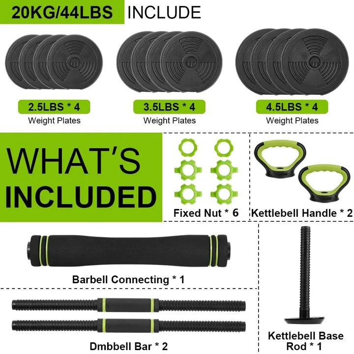 TWISTER.CK 4-In-1 Adjustable Dumbbells For Home Gym