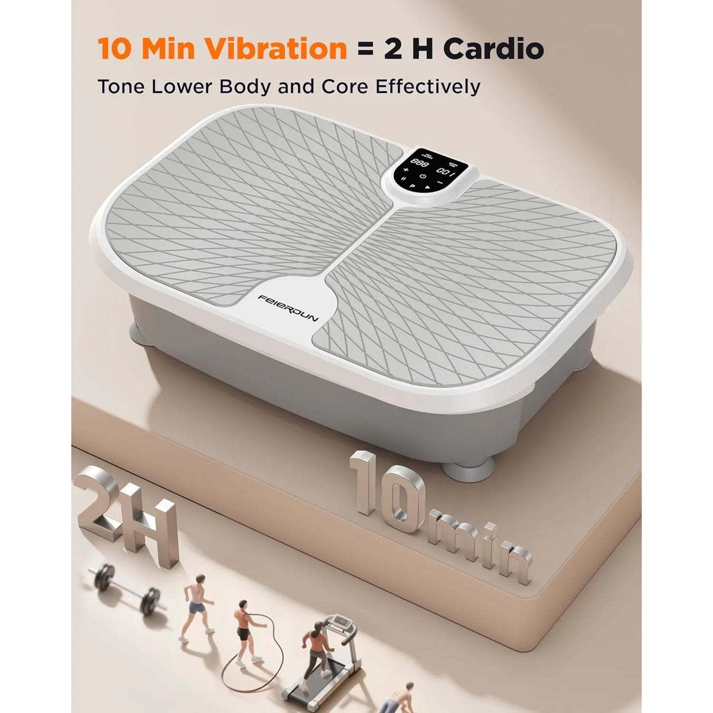 Feierdun Vibration Plate Exercise Machine for Whole Body Workout