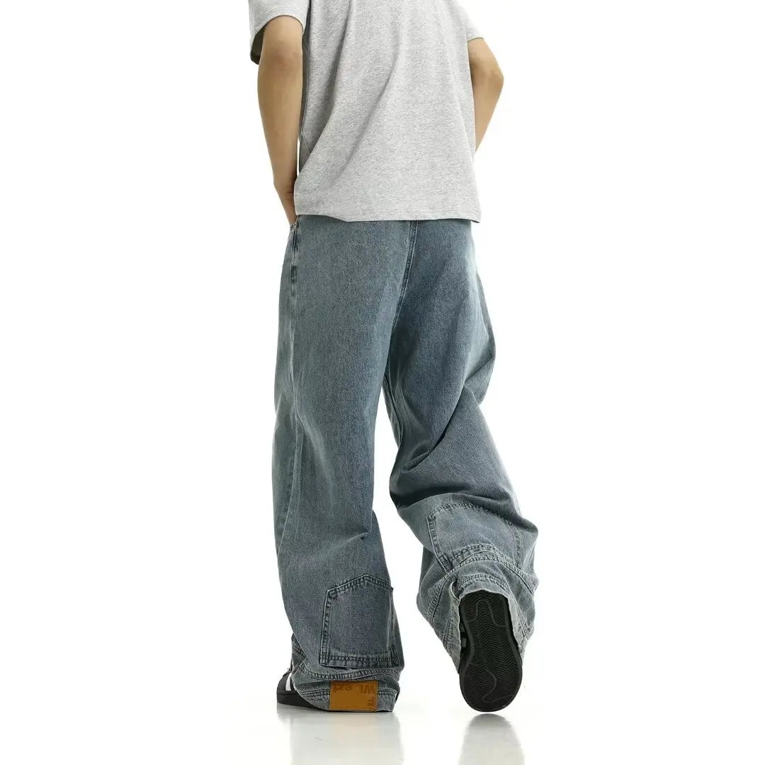 Teens Wide Leg Denim Jeans With Casual Flare Look Style