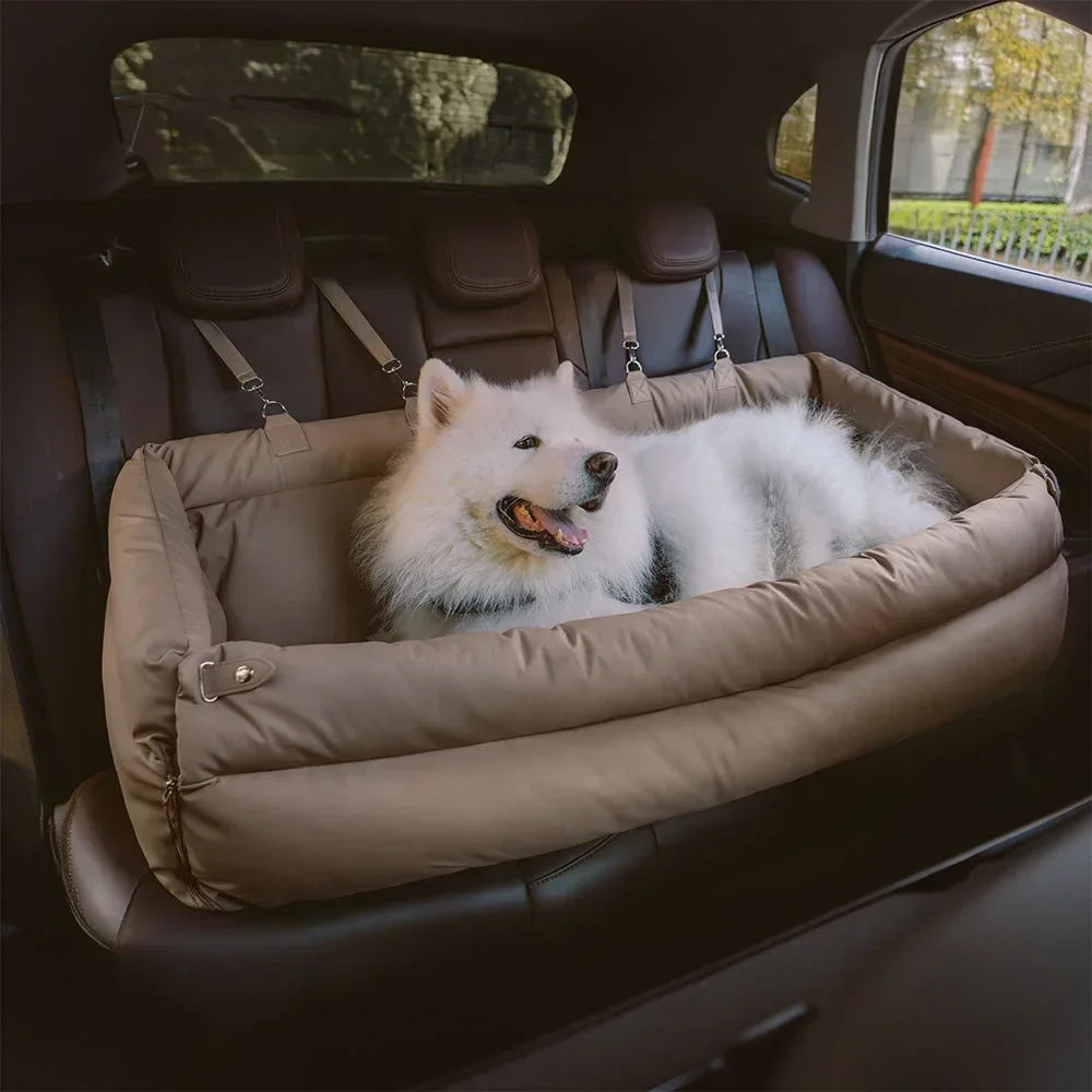 VOFORD Luxury Faux Leather Pet Car Seat For Dogs Cats