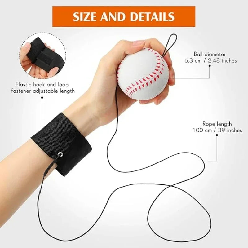 Elastic Return Sponge Ball With Nylon String For Hand Exercise